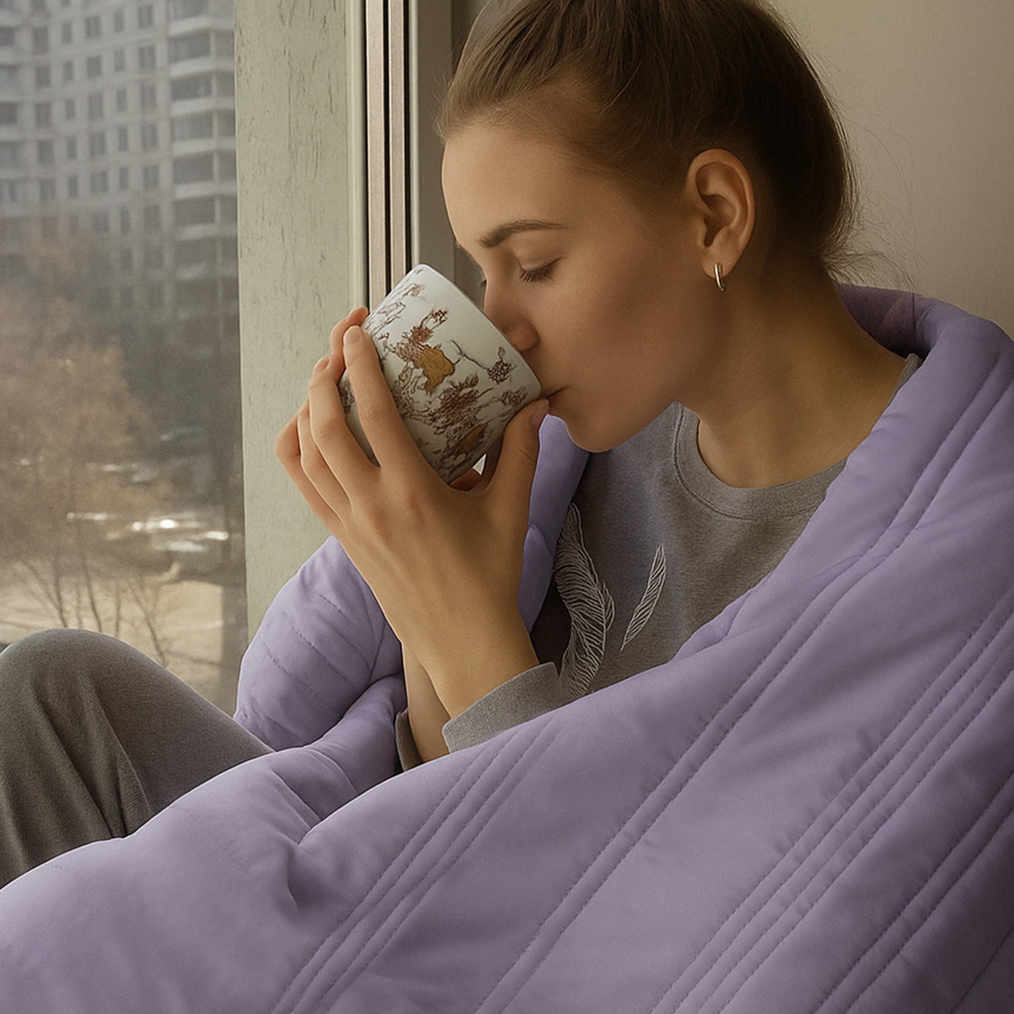 Eiskühlende beruhigende Decke